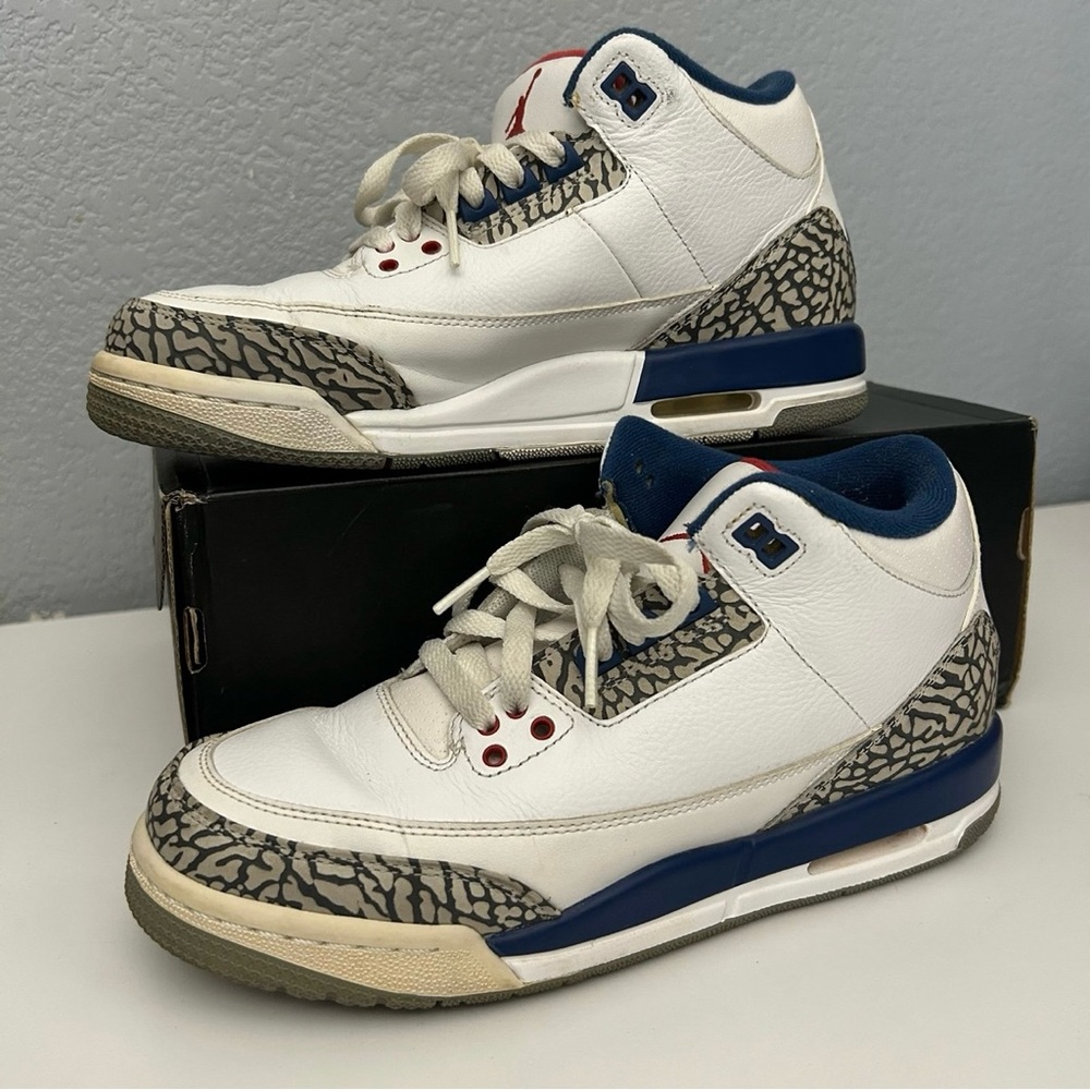 Nike Air Jordan 3 Retro OG BG True Blue - 854261-106 - Size 7Y